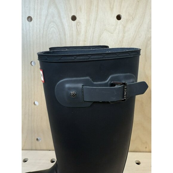 Hunter Original Women's Tall Rubber Rain Boots Black Matte Size 7 EUC $190 - Picture 7 of 15